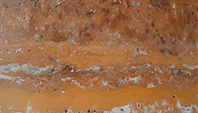 yellow traventine front